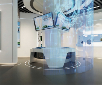 Modern Exhibition Hall-ID:407810268