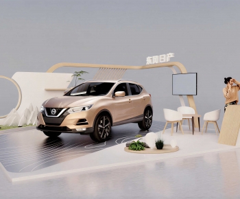 Modern Exhibition Hall-ID:673644074