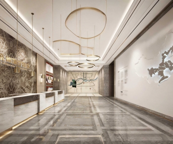 Modern Office Reception Desk-ID:854688882
