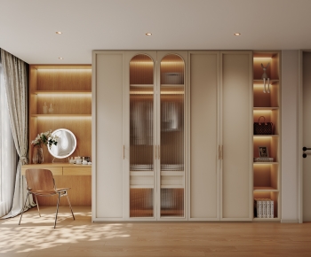 Modern Clothes Storage Area-ID:448888062
