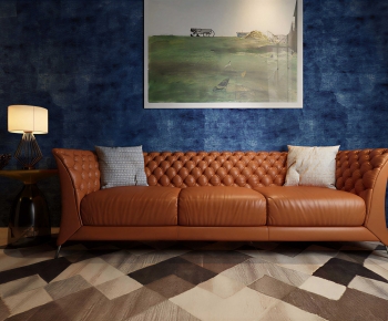 Modern Three-seat Sofa-ID:834228046