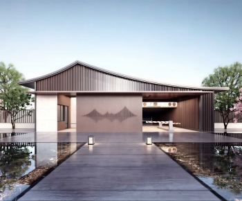 New Chinese Style Appearance Of Commercial Building-ID:242872008