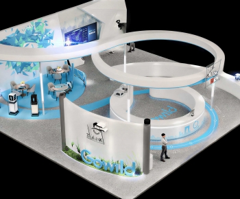 Modern Exhibition Hall-ID:443953047