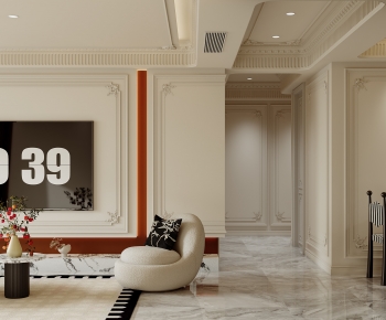 French Style A Living Room-ID:858781108