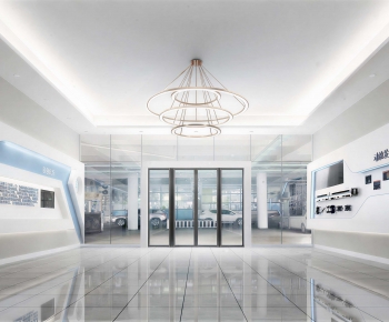Modern Office Reception Desk-ID:646870169