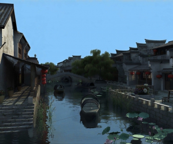 Chinese Style Ancient Architectural Buildings-ID:106129658