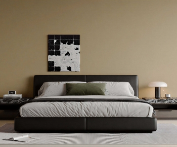 Modern Double Bed-ID:836689952