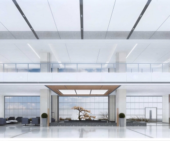 Modern Office Reception Desk-ID:321840059