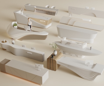 Modern Reception Desk-ID:303915982