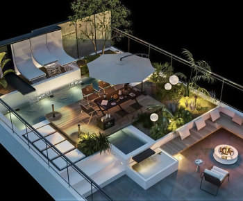 Modern Courtyard/landscape-ID:704881915