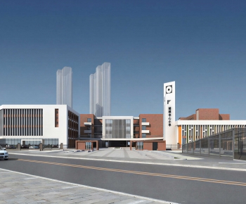 Modern School Building-ID:160372977