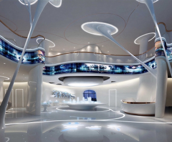 Modern Office Reception Desk-ID:796890363