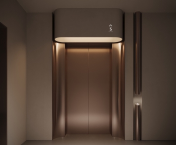 Modern Office Elevator Hall-ID:773461108
