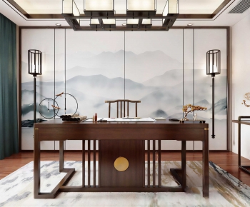 New Chinese Style Study Space-ID:460812091