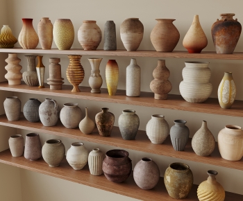 Wabi-sabi Style Clay Pot-ID:730386972