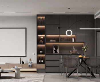 Modern A Living Room-ID:954844005
