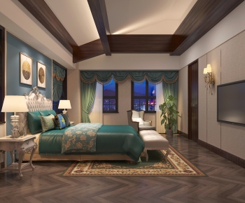 American Style Bedroom-ID:812632081