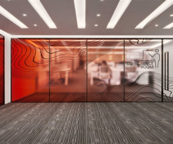 Modern Glass Screen Partition-ID:481945998