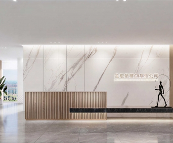 Modern Office Reception Desk-ID:771907099
