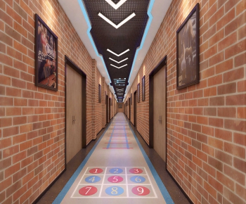 Modern Corridor/elevator Hall-ID:521349957