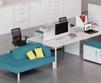 Modern Office Desk And Chair-ID:107991937
