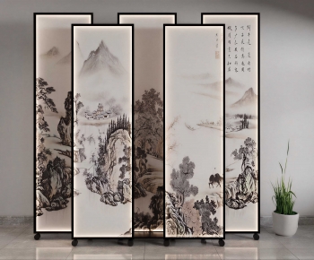 New Chinese Style Wooden Screen Partition-ID:339854009