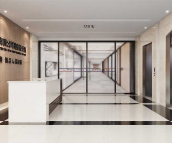 Modern Office Reception Desk-ID:314646012