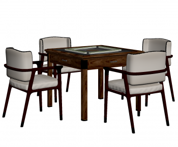 Modern Mahjong Tables And Chairs-ID:869527107
