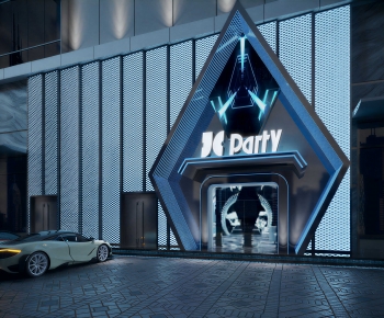 Modern Facade Element-ID:371222973