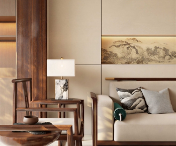 New Chinese Style Sofa Combination-ID:803123952