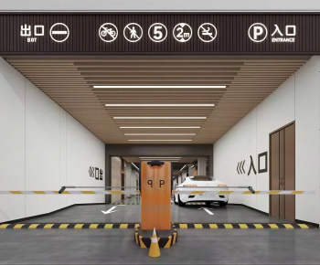 Modern Underground Parking Lot-ID:106439625