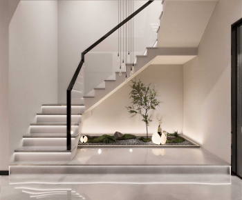 New Chinese Style Stairwell-ID:129170899