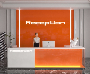 Modern Office Reception Desk-ID:258399967
