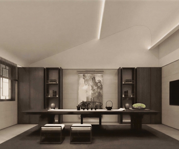 New Chinese Style Tea House-ID:694949647