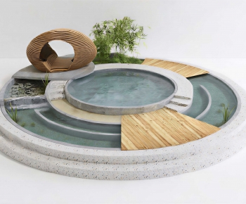 Modern Rockery Waterscape-ID:993130921