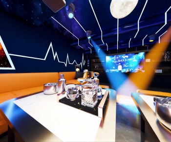 Modern Mediterranean Style Ktv  Bar-ID:364166025