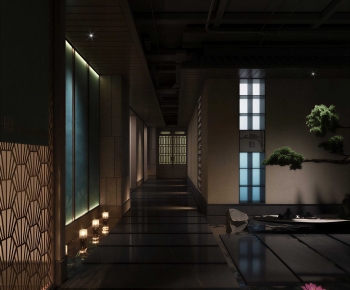 New Chinese Style Corridor/elevator Hall-ID:955759056