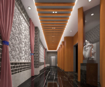 Modern Corridor/elevator Hall-ID:925666098