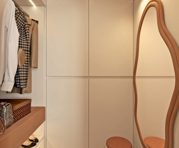 Modern Clothes Storage Area-ID:377604966