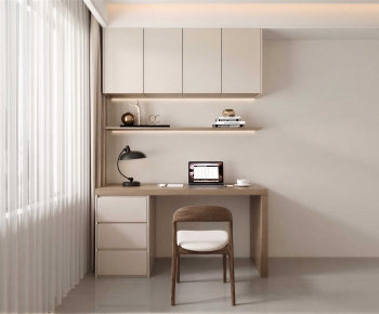 Modern Computer Desk And Chair-ID:876662978