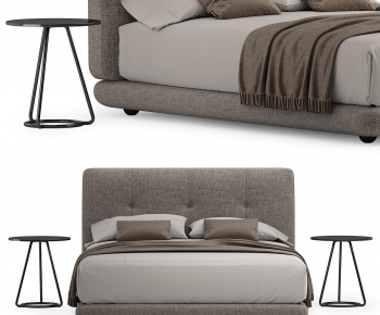 Modern Double Bed-ID:877309089