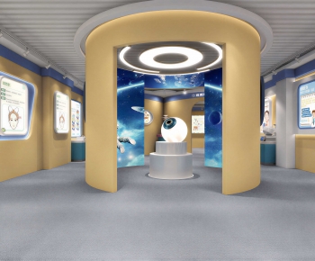 New Chinese Style Exhibition Hall-ID:445039996