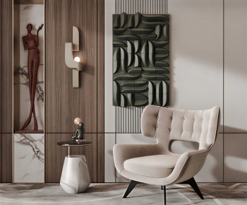 Modern Single Sofa-ID:663408996