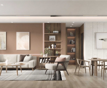 New Chinese Style A Living Room-ID:101891997