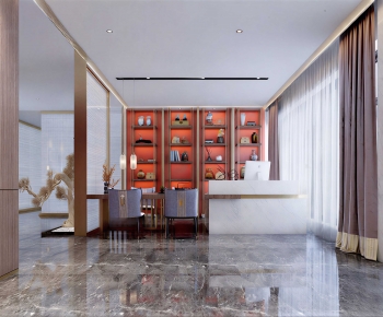 Modern Office Reception Desk-ID:263371944