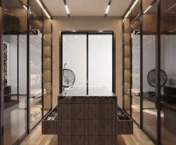 Modern Clothes Storage Area-ID:784826993