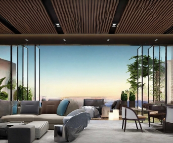 Modern A Living Room-ID:610719928