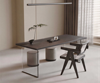 Modern Computer Desk And Chair-ID:265412097
