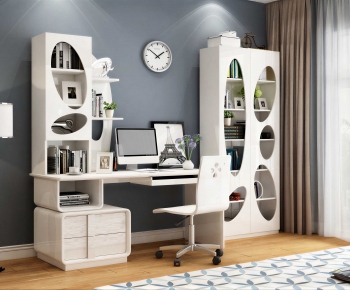 Modern Computer Desk And Chair-ID:294131999