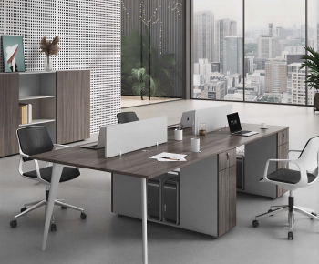 Modern Office Desk And Chair-ID:637182009